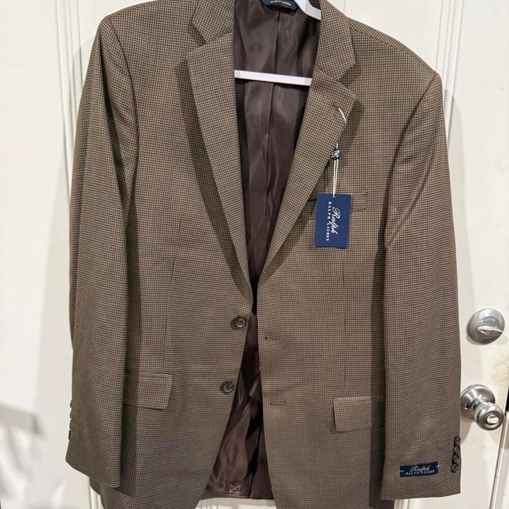 Ralph-lauren Men's Brown and Khaki Tailored-jackets